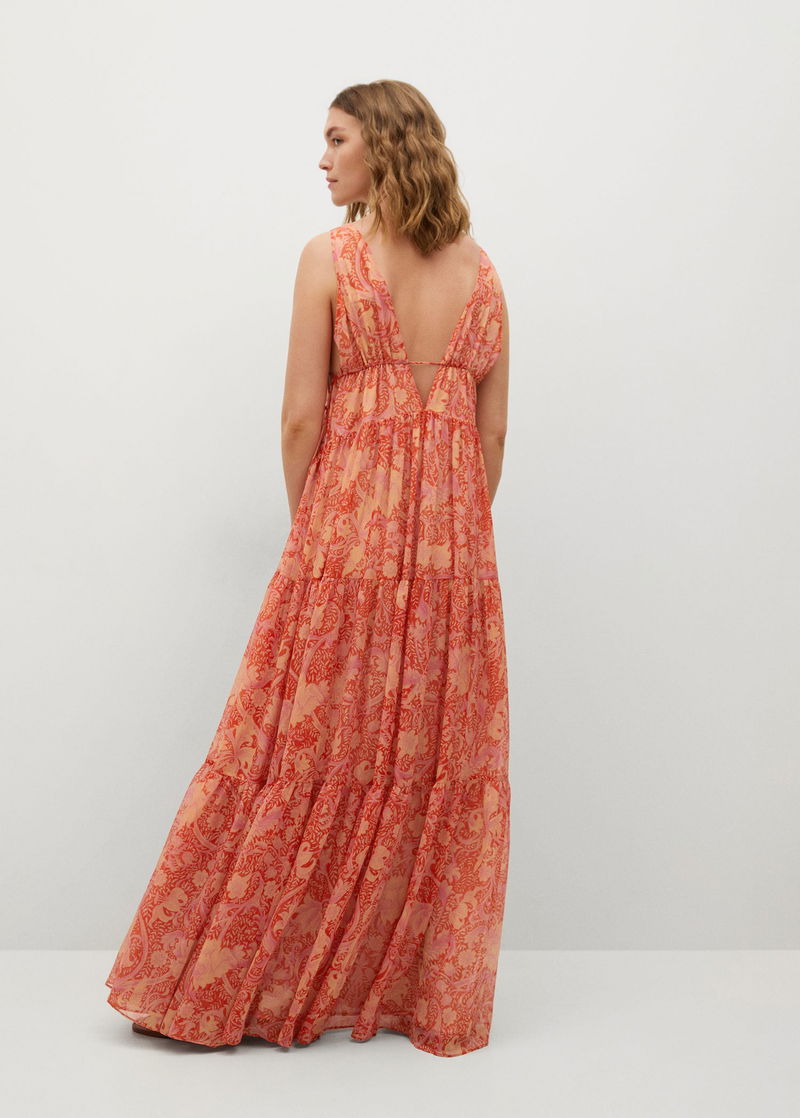 MANGO Mango x Chufy - Printed Maxi Dress | endource