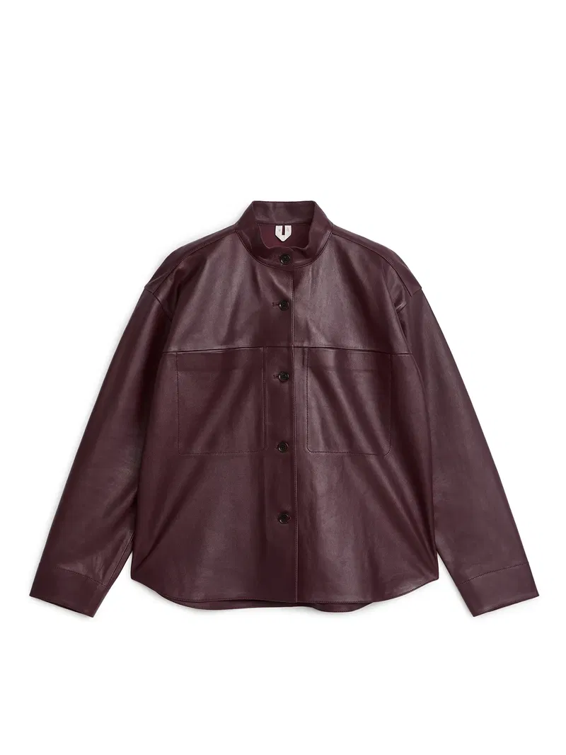 【ARKET】Leather Shirt ＜海外限定商品＞ 