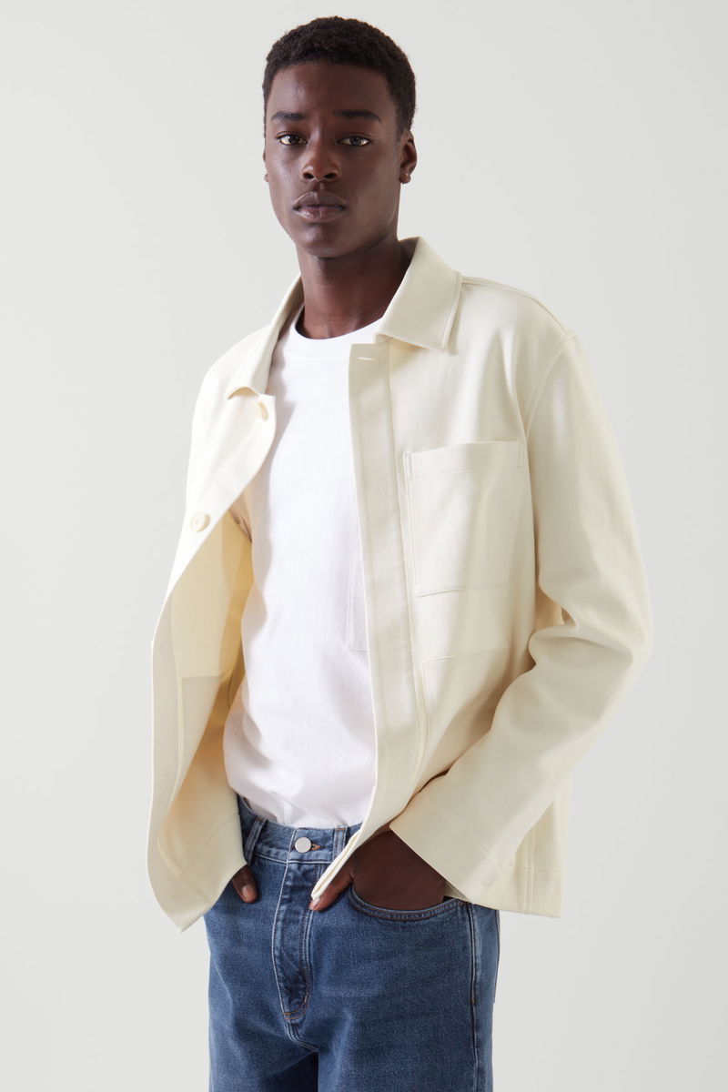 COS Minimal Workwear Jacket in CREAM | Endource