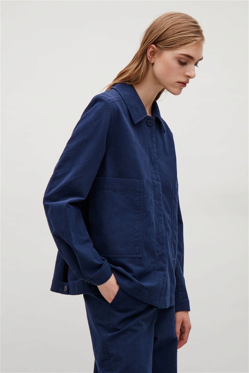 COS Pleated Jacket with Button Back | Endource