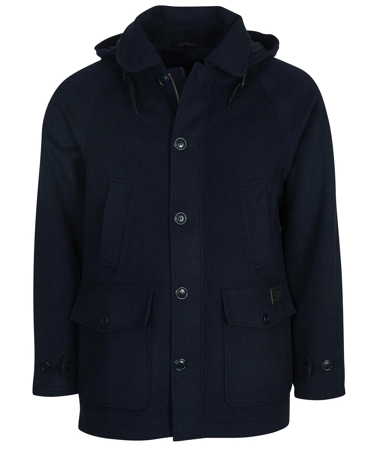 BARBOUR Nautic Duffle Coat in Navy | Endource