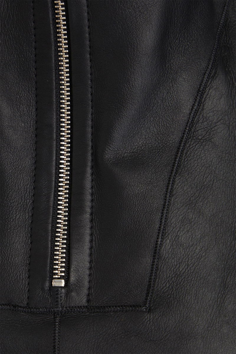 IRO Anja Leather Jacket in Black | Endource