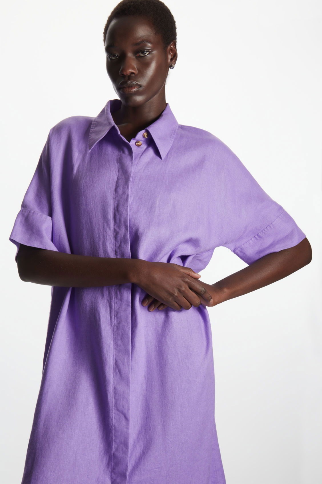 COS Relaxed Linen Shirt Dress | endource