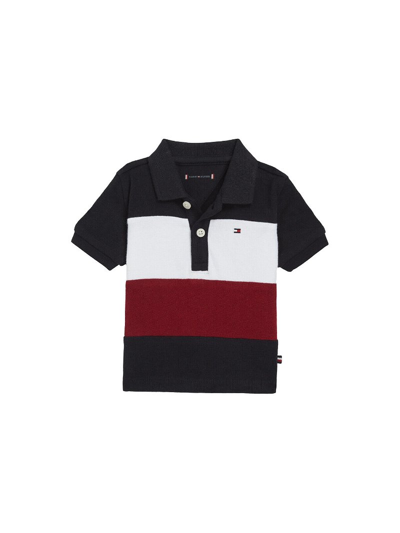 TOMMY HILFIGER Colorblock Polo Shirt in Blue | Endource