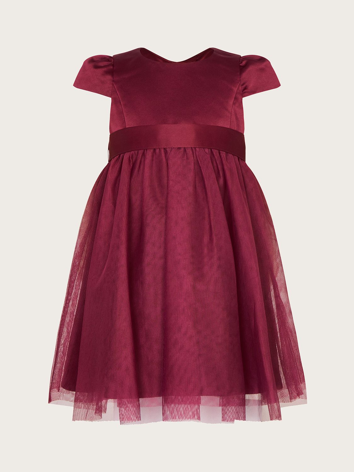 Monsoon Tulle Bridesmaid Dress, in Burgundy | Endource