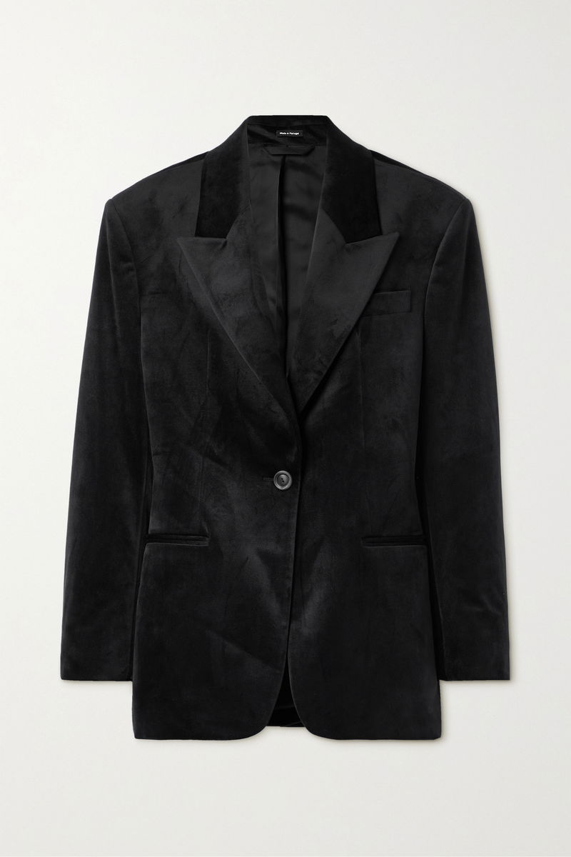 Avani Black Velvet Blazer