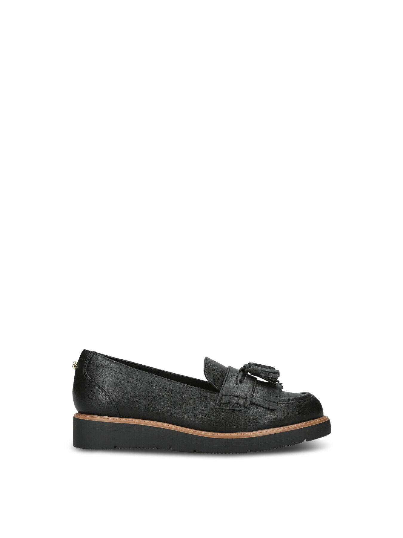 CARVELA Sky Tassel Loafers in Black | Endource