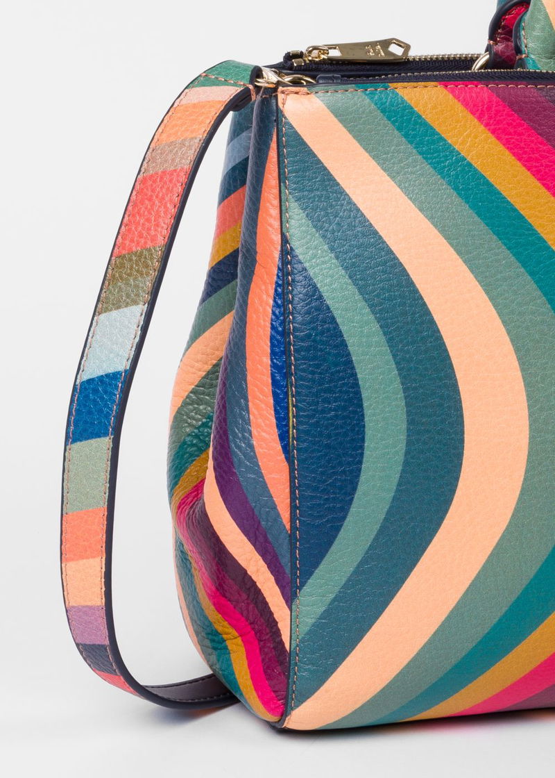 Paul Smith - Women's Swirl Print Leather Hobo Bag ASWIRL