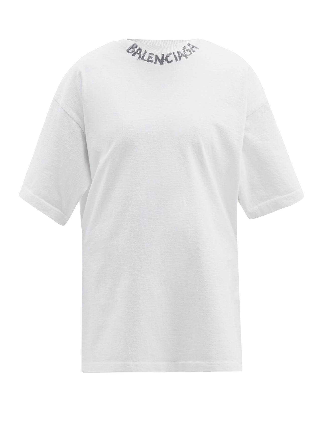 BALENCIAGA Graffiti-Print Cotton-Jersey T-shirt | endource