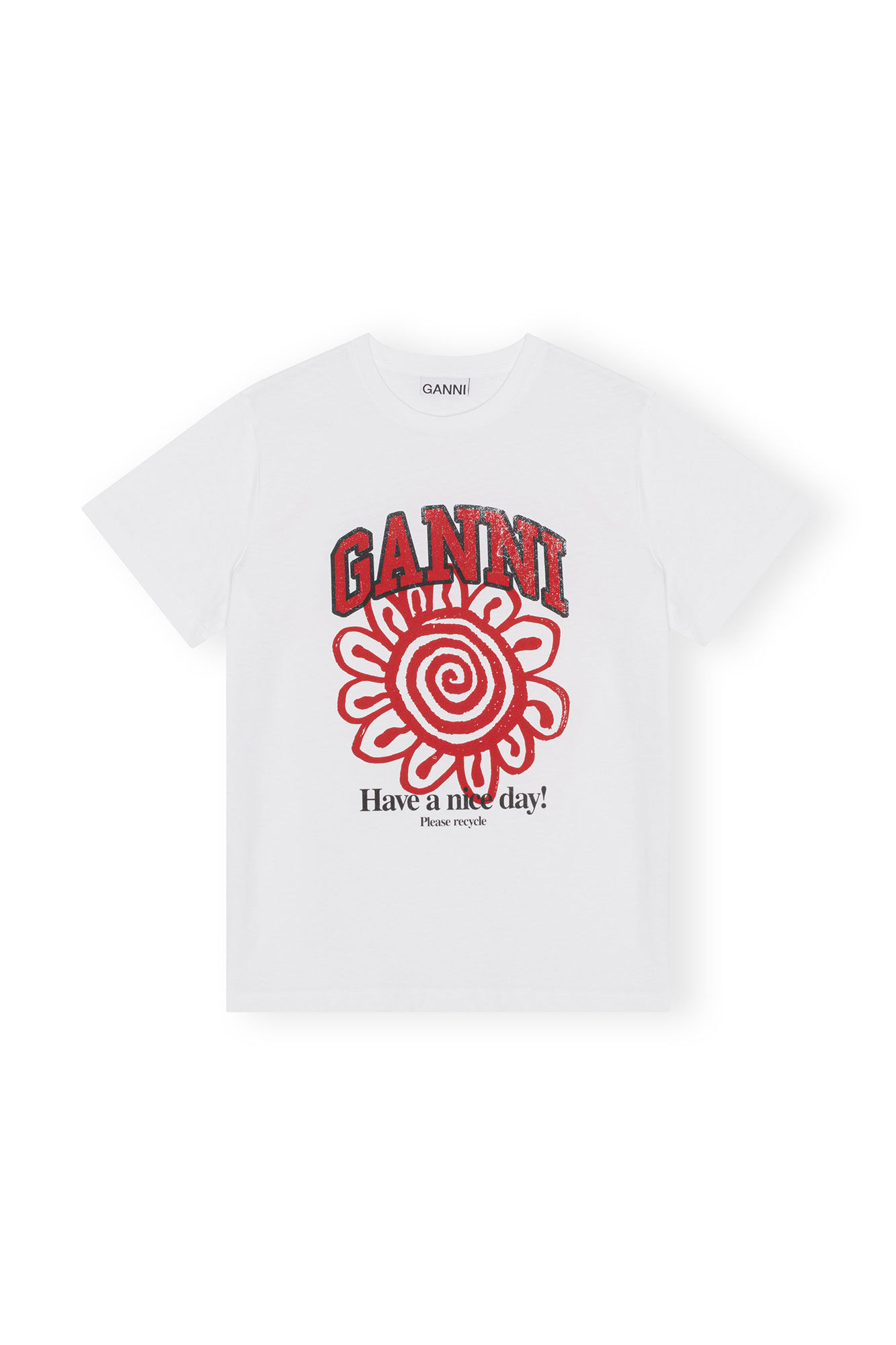 GANNI Relaxed Flower T-Shirt endource