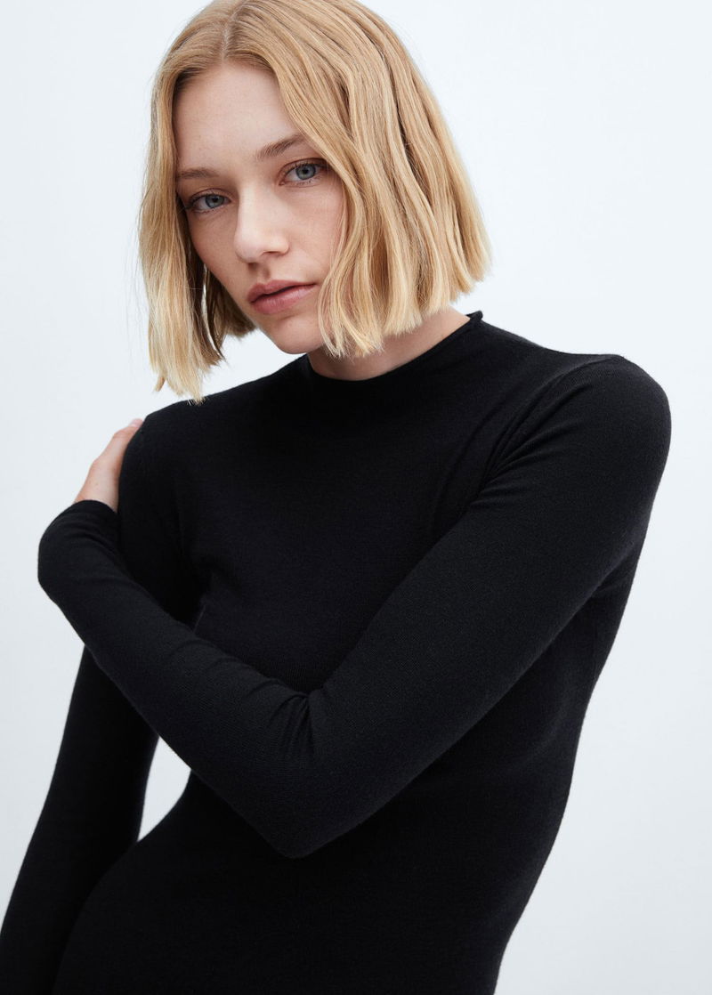 MANGO Side Slit Knit Dress | endource MANGO Side Slit Knit Dress | endource