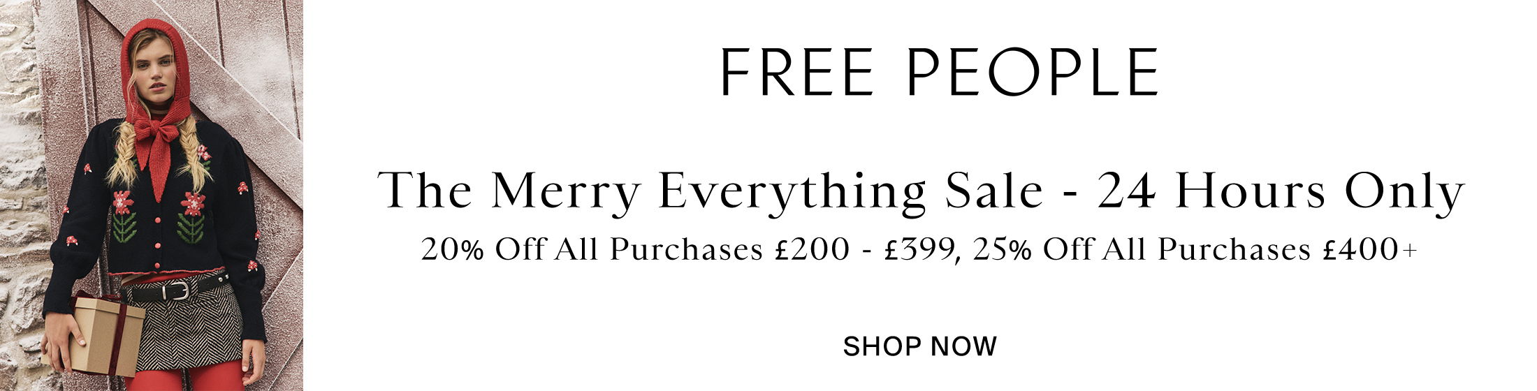 Free People Promotional Banner
