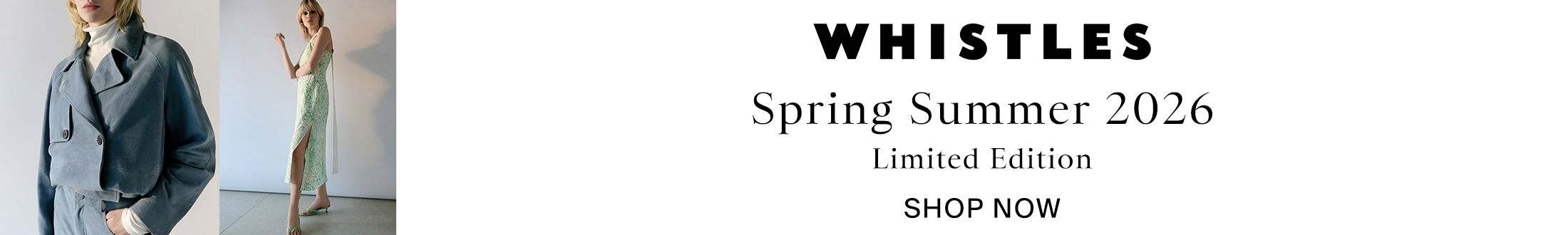 Whistles Promotional Banner