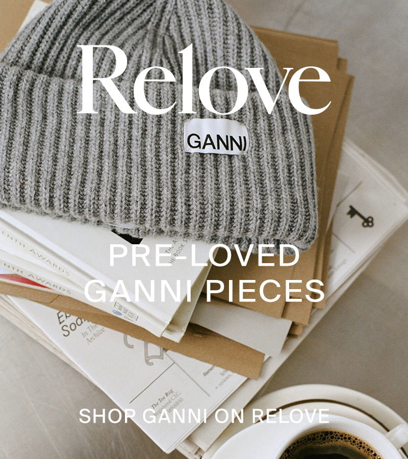 Grey Ganni beanie