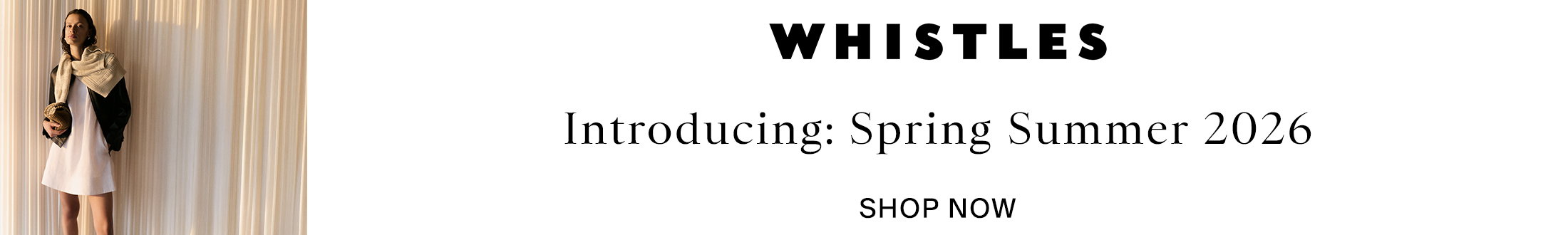 Whistles Promotional Banner