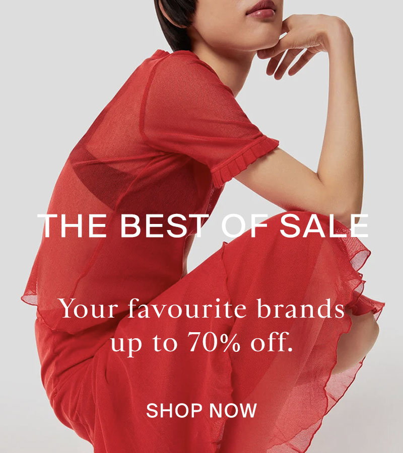Woman in red dress