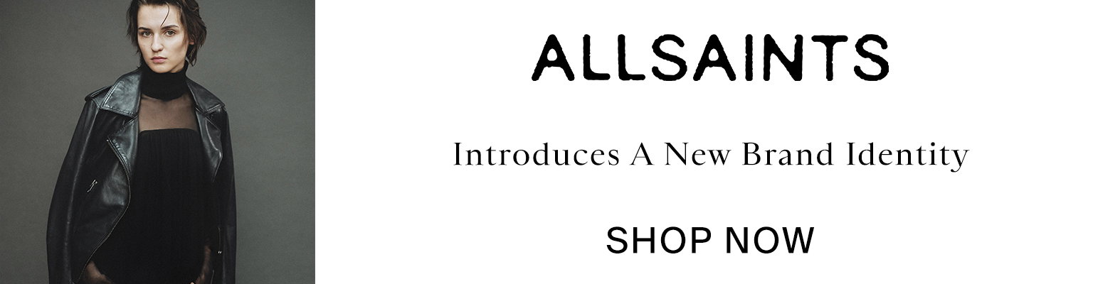 AllSaints introduces a new brand identity