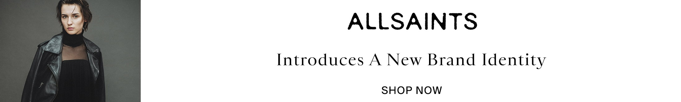 AllSaints introduces a new brand identity