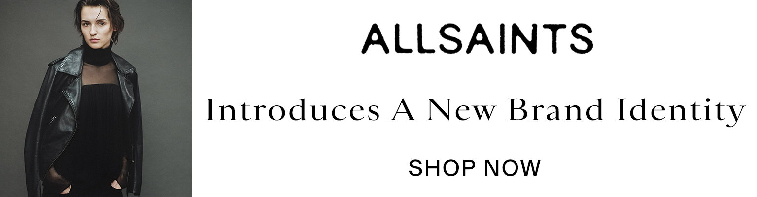 AllSaints introduces a new brand identity