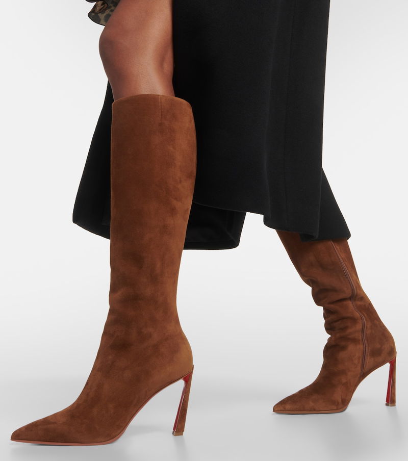 christian louboutin suede boots