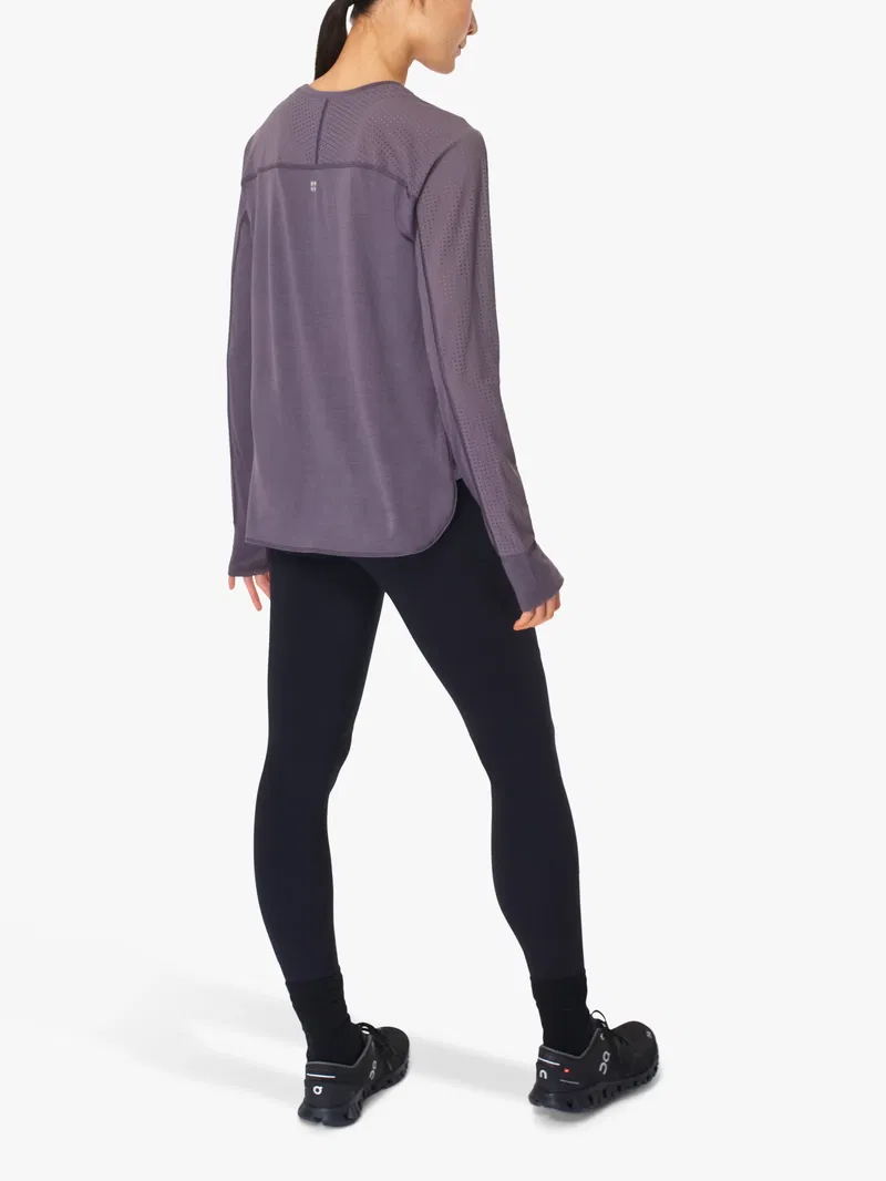 merino wool long sleeve running top