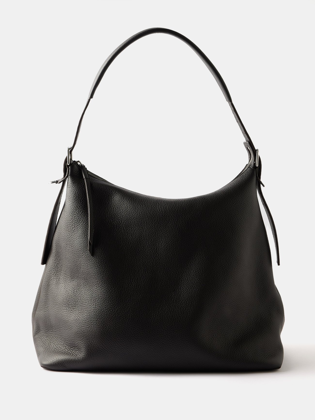 LEMAIRE Grained-Leather Shoulder Bag in Brown | Endource