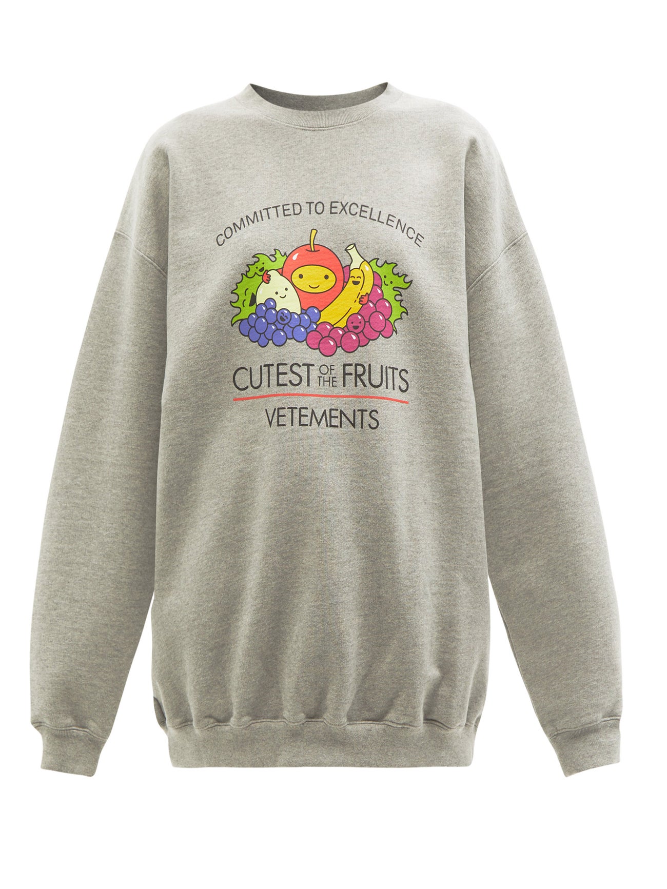Vetements Cutest Of The Fruits-Print Jersey Sweatshirt | endource