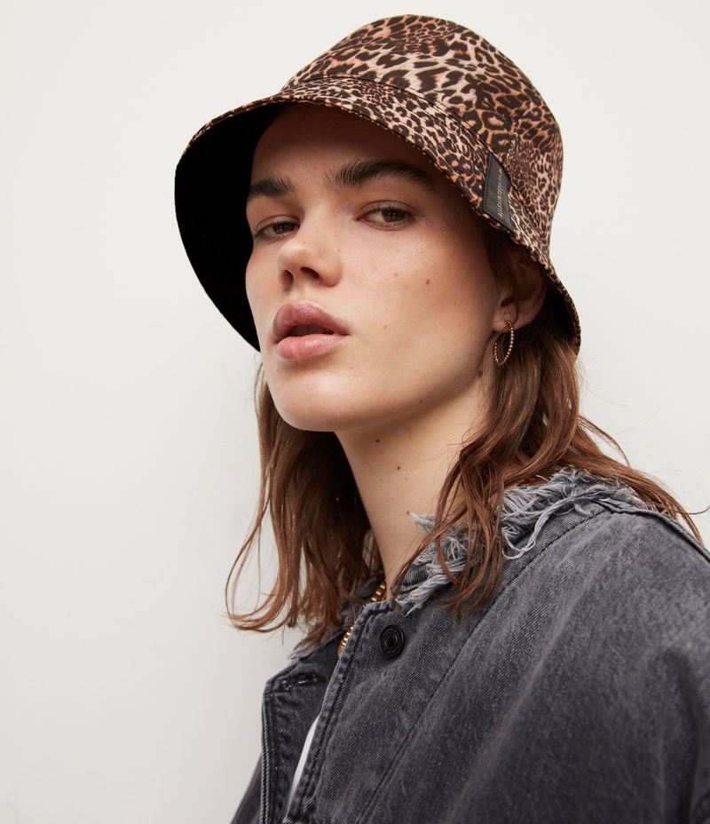 AllSaints Leopard Print Bucket Hat AllSaints Leopard Print Bucket Hat | Nordstromrack main image 3