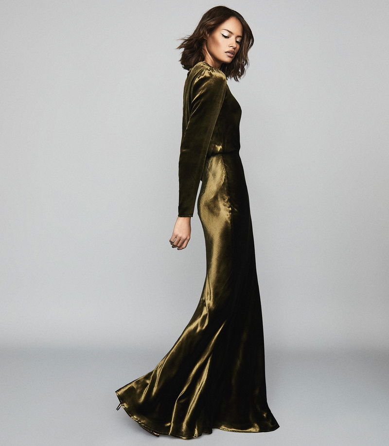 reiss green velvet dress reiss green velvet dress