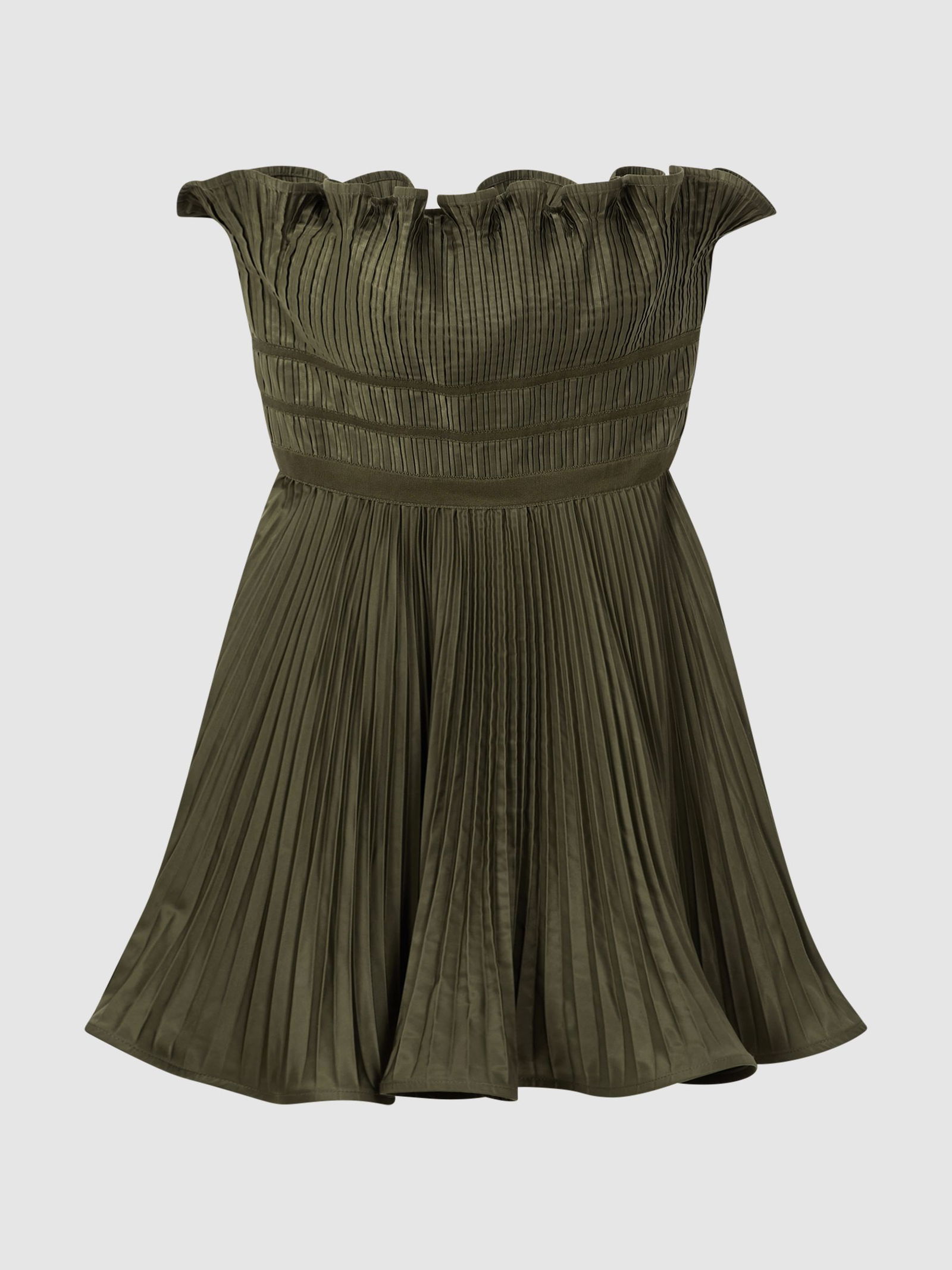 open lace back dress Lorena Strapless Mini Dress