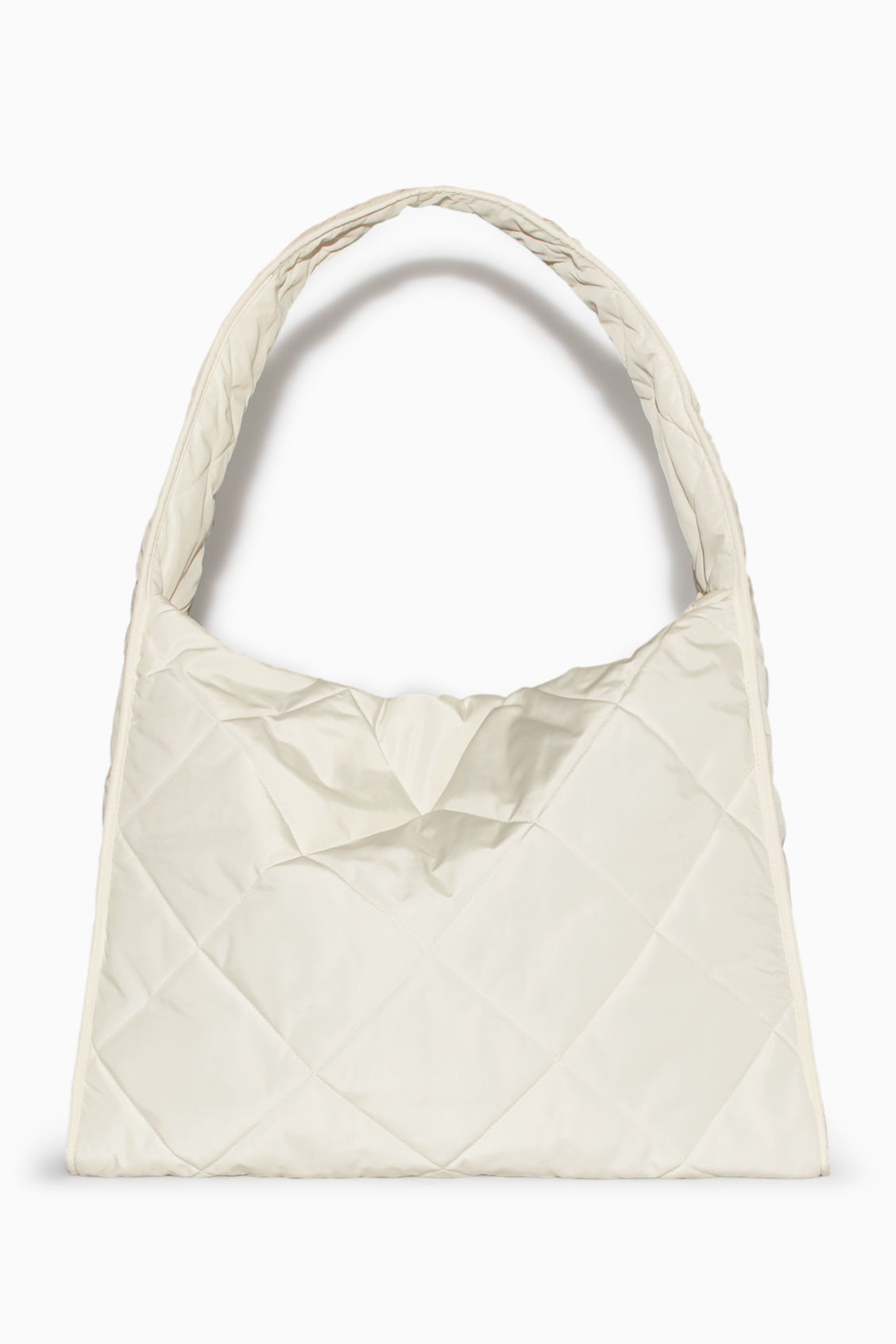 Cos oversized quilted bag in cream endource