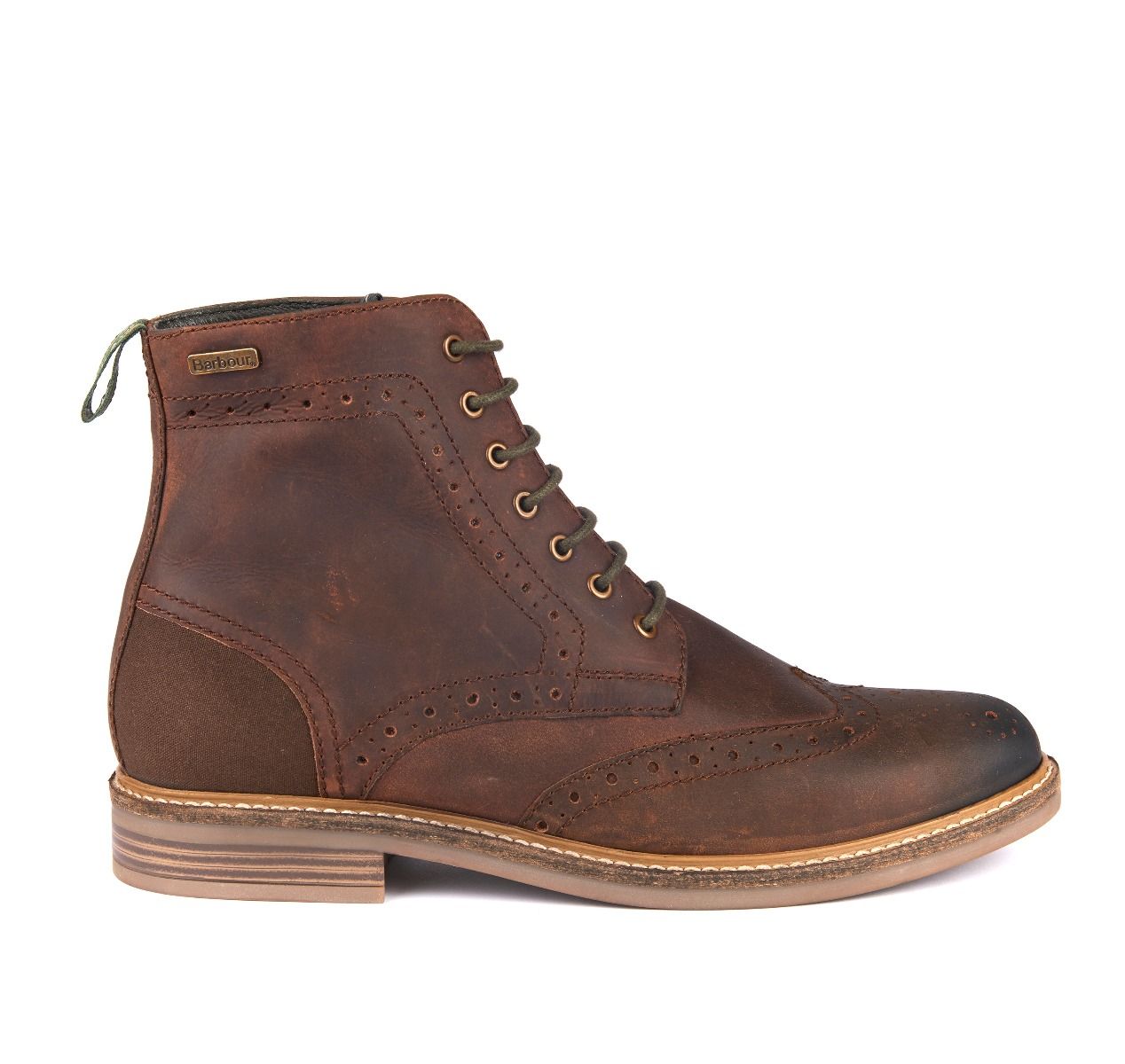 barbour belsay wingtip brogue boots