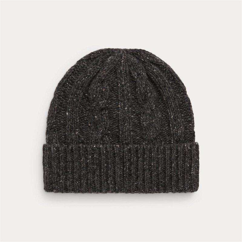 Women's Cable-knit Cashmere And Wool Beanie Hat by Polo Ralph Lauren