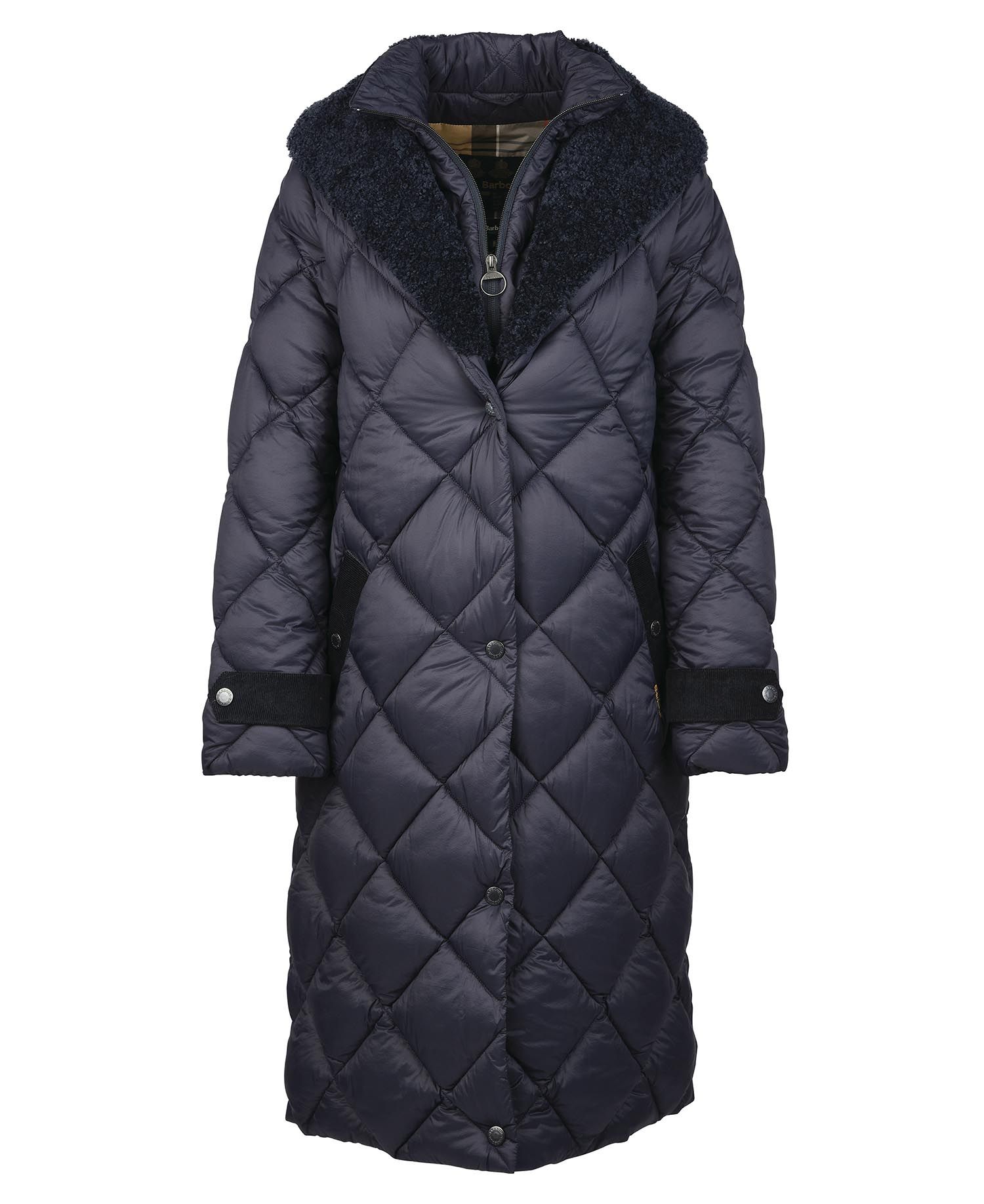 BARBOUR Tolsta Quilted Jacket in Dk Navy/Dress Endource