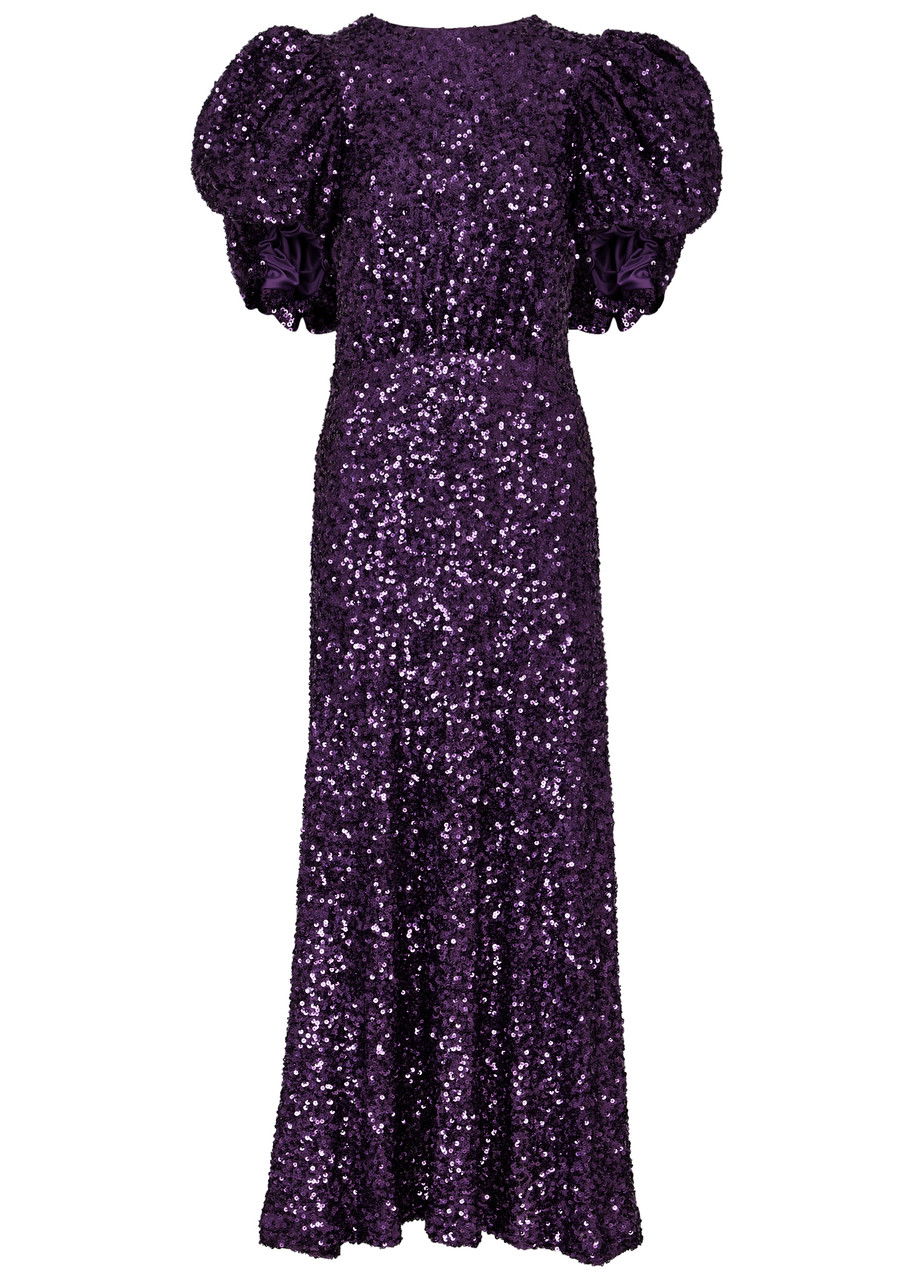 ROTATE BIRGER CHRISTENSEN Sequin-Embellished Maxi Dress | Endource