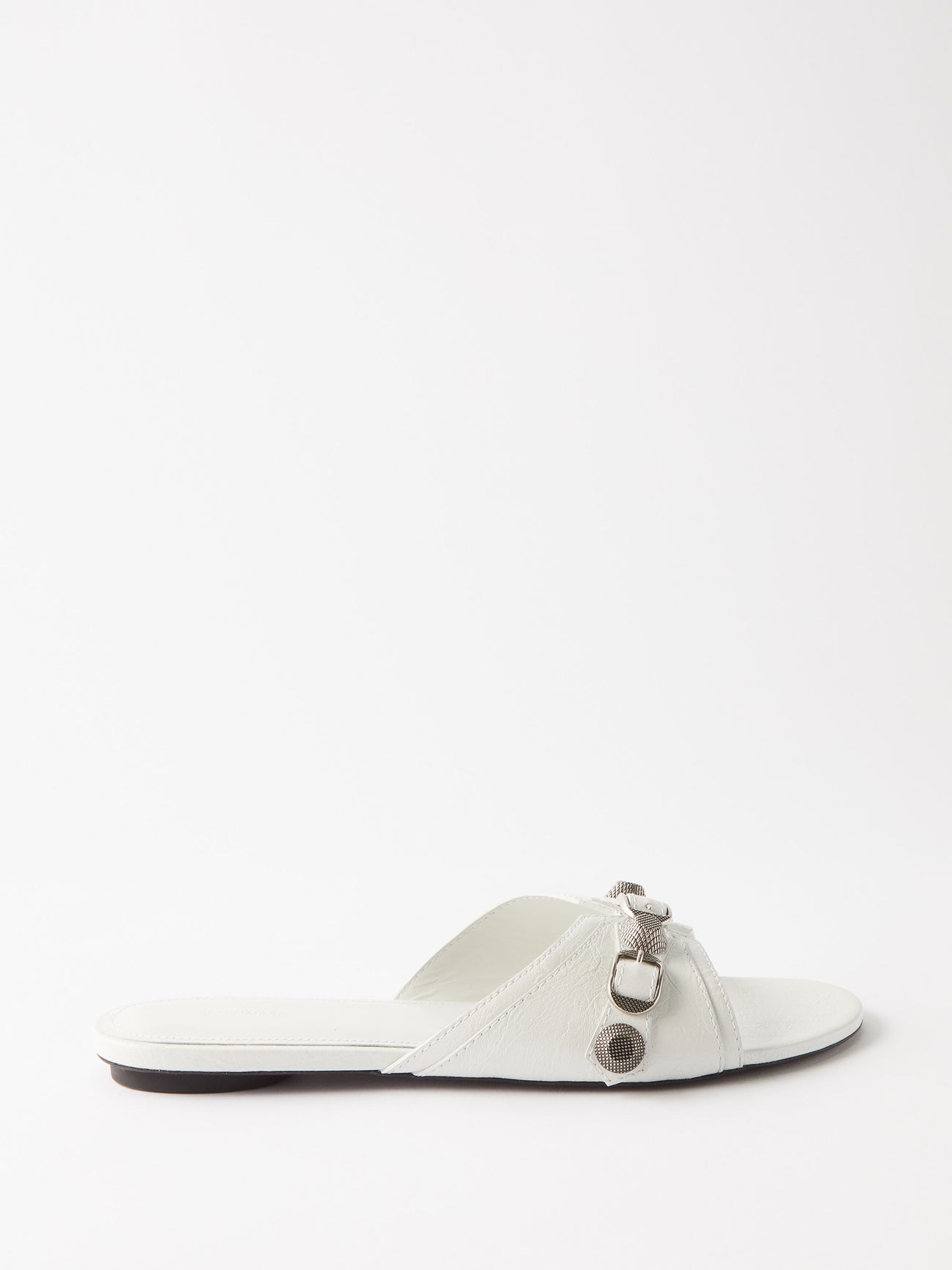 BALENCIAGA Cagole Studded Leather Sandals | endource