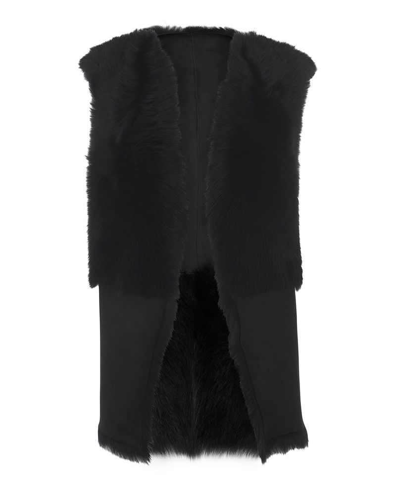 WHISTLES Edie Sheepskin Gilet endource