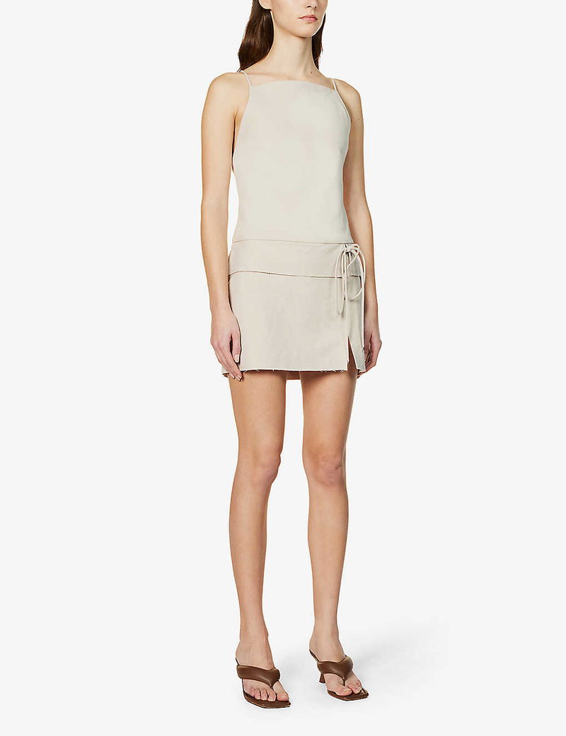 BEC BRIDGE Heidi Halterneck Woven Mini Dress endource