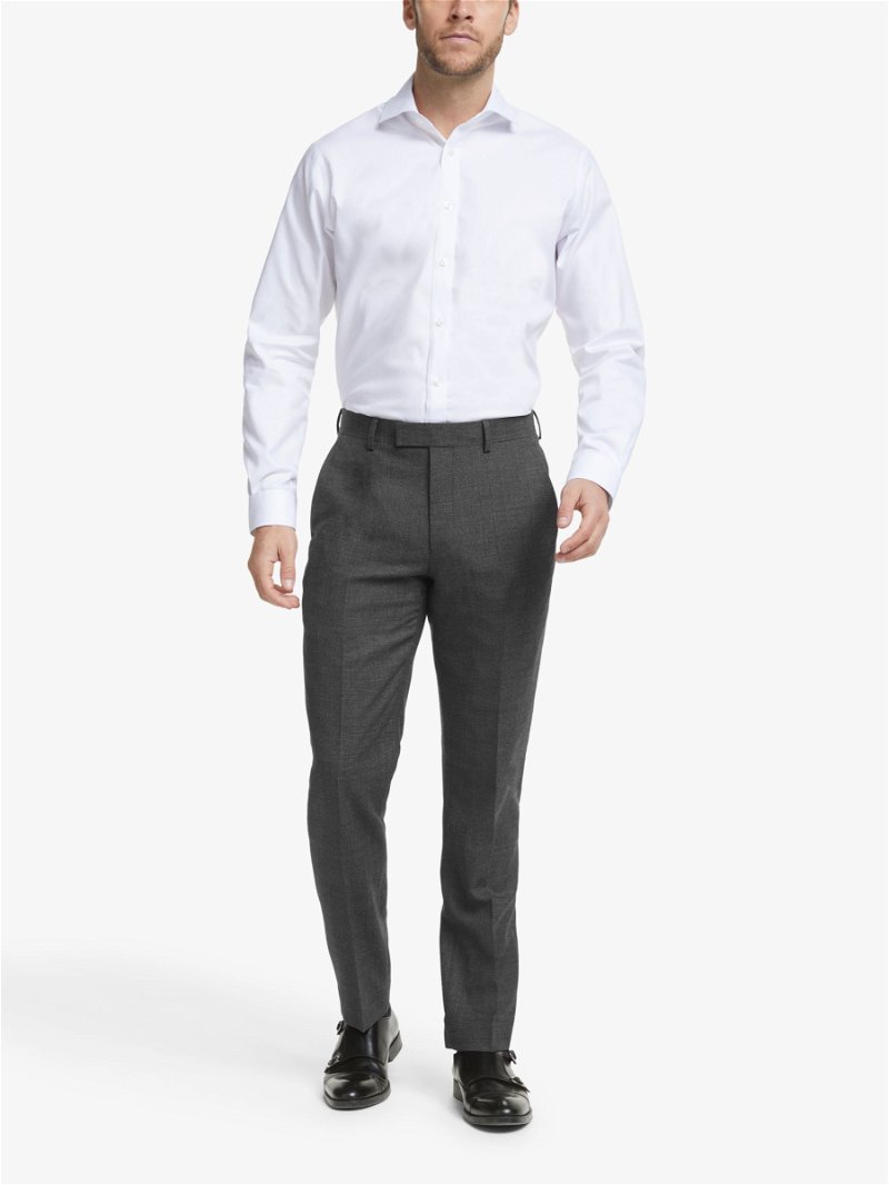JOHN LEWIS Birdseye Semi Plain Wool Suit Trousers