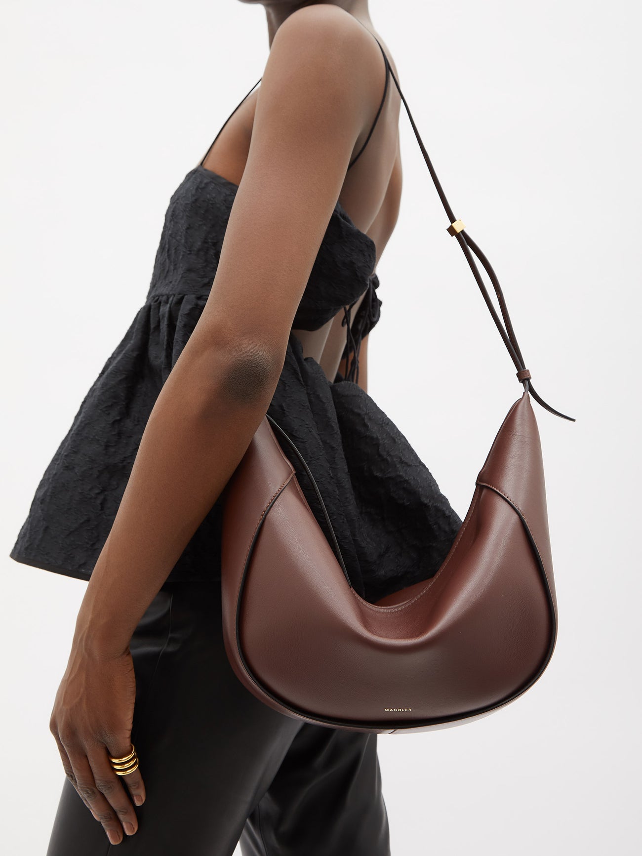 WANDLER Maggie Leather Shoulder Bag 2631