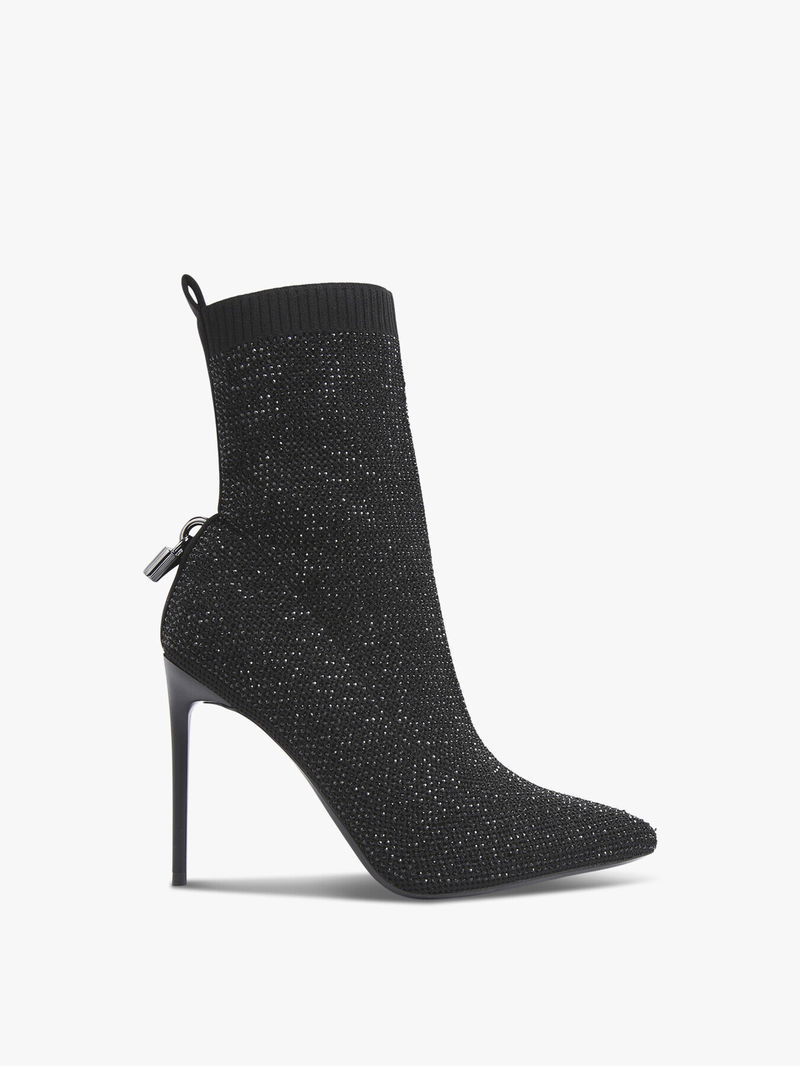 CARVELA Vixen Jewel Ankle Boot in Black | Endource