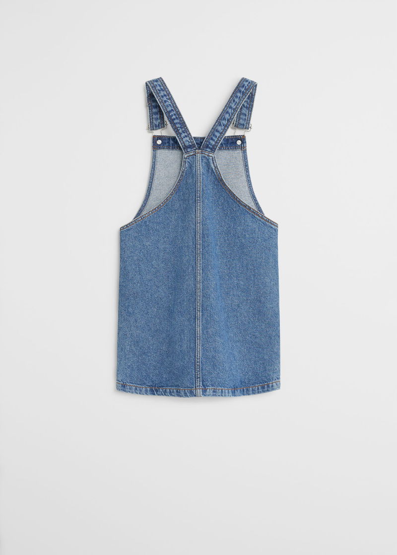 h&m denim pinafore dress H&M | Dresses | Hm Divided Denim Dress Womens Size 4 Blue Button Front Pinafore Mini