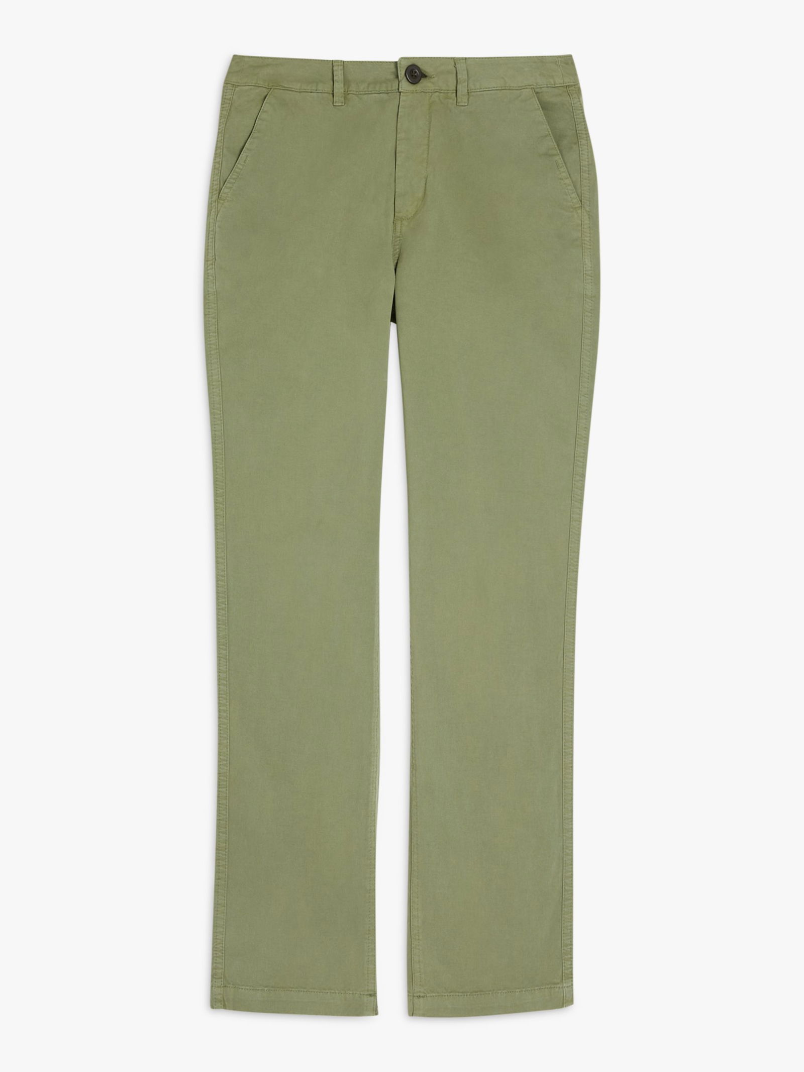 John Lewis & Partners Girlfriend Chino Trousers, Green, 8