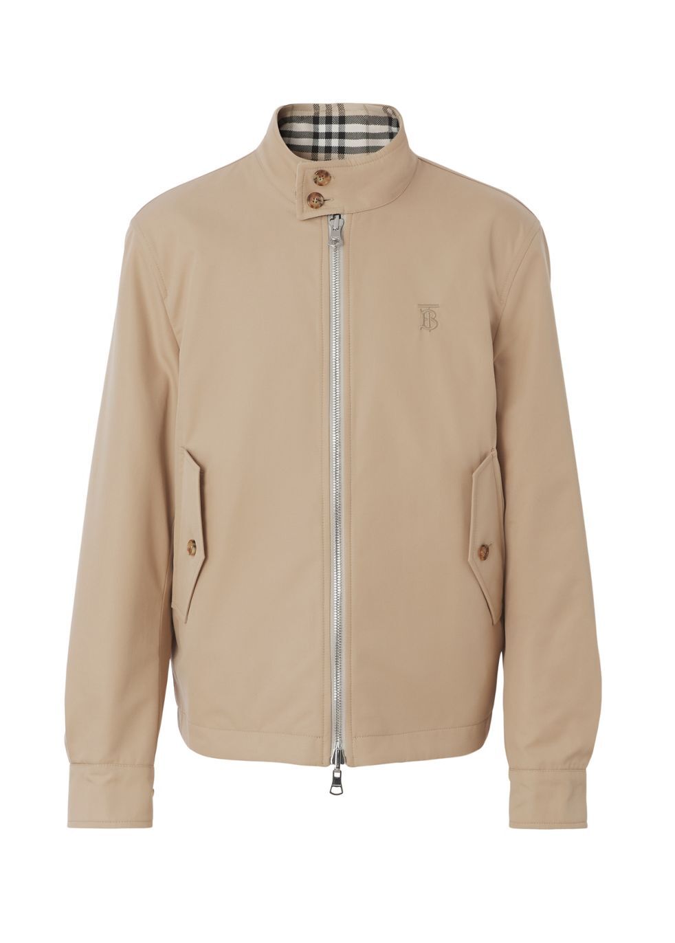 Burberry Mens Beige Harrington Jacket BURBERRY Reversible Check