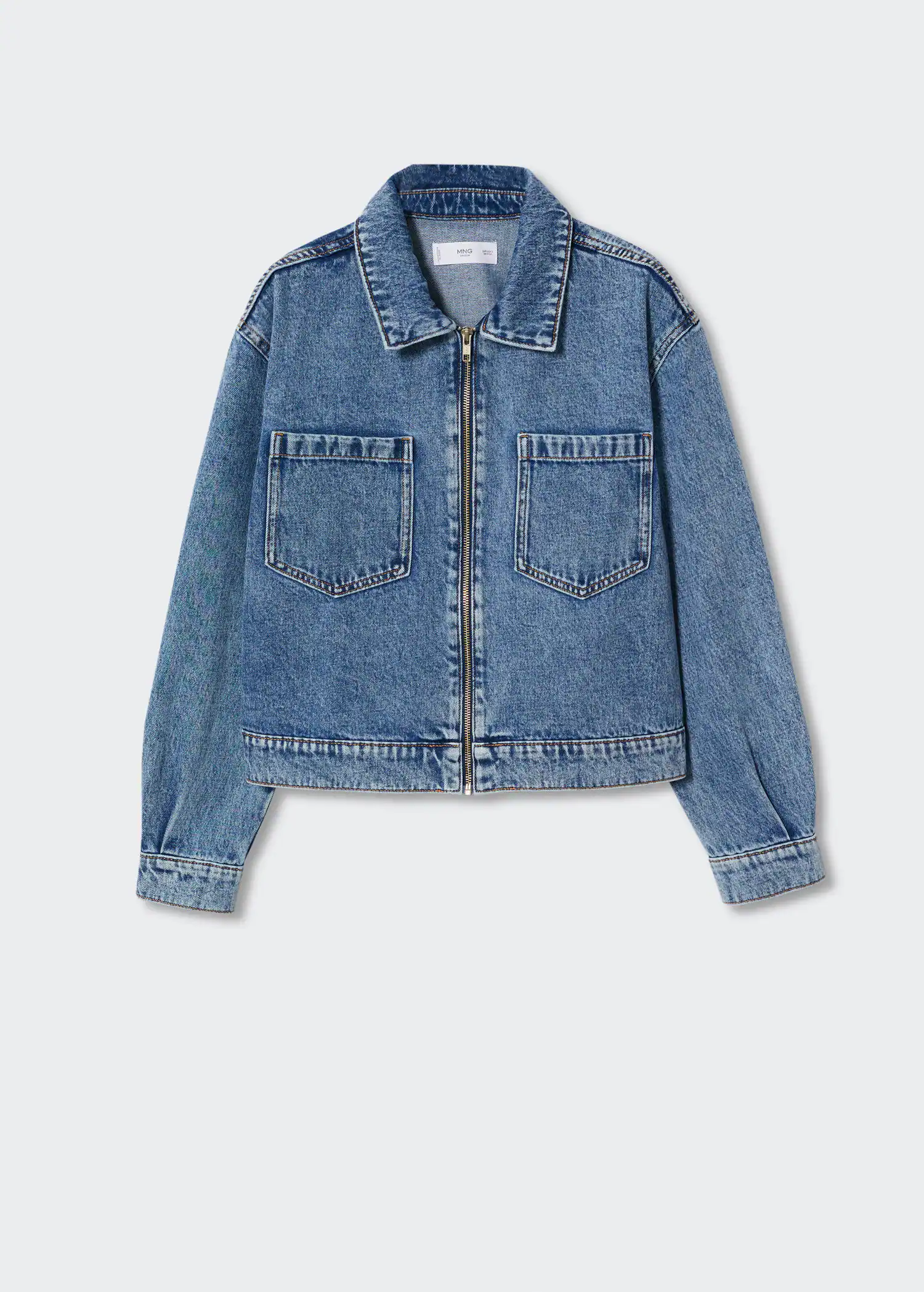 MANGO Pockets Denim Jacket endource