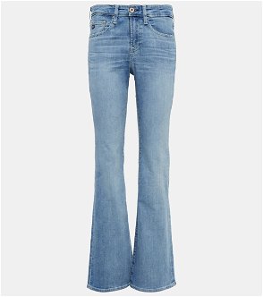 Black Carlton high-rise bootcut jeans, The Row