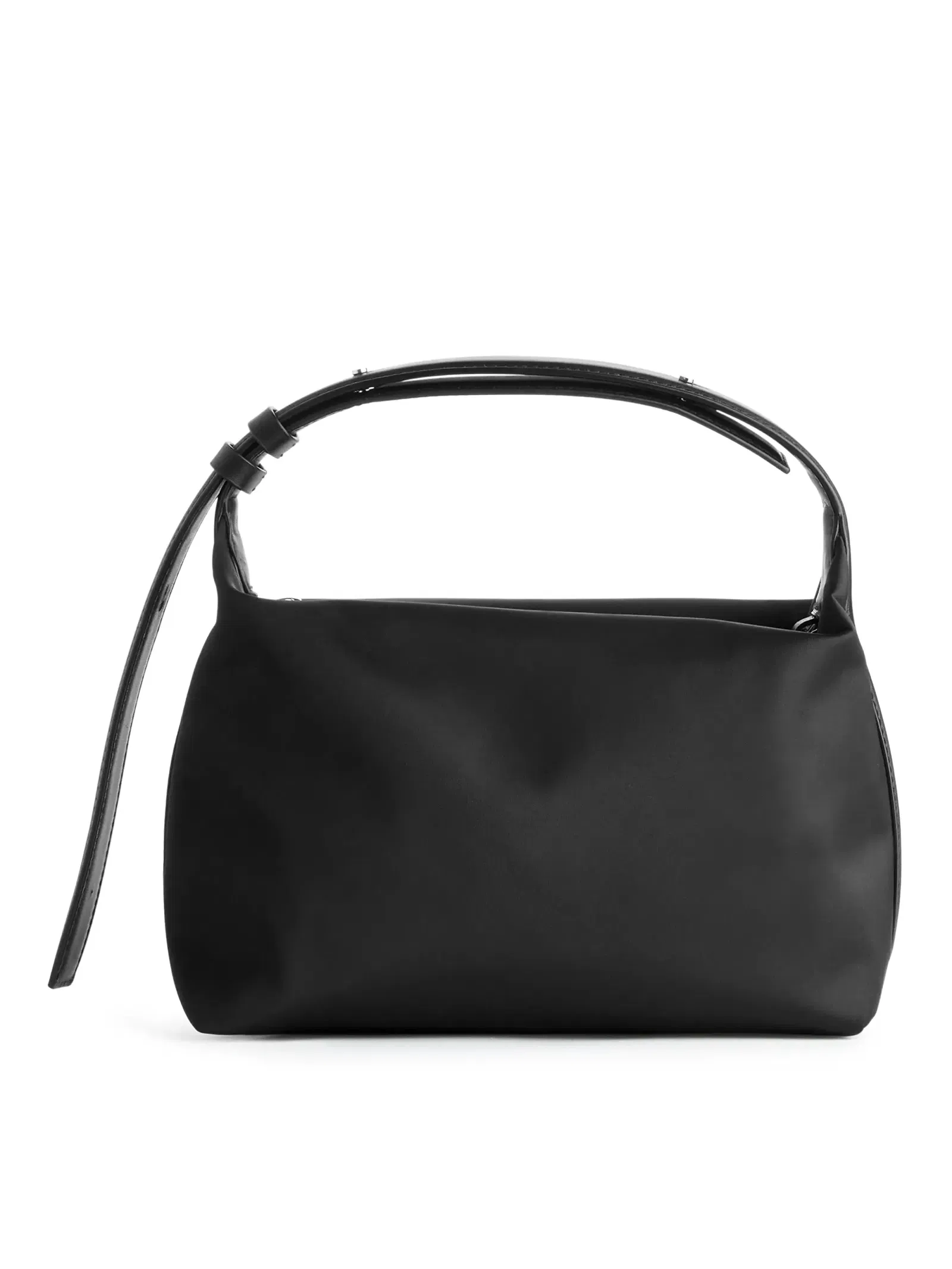 ARKET LeatherDetailed Crossbody Bag in Black endource