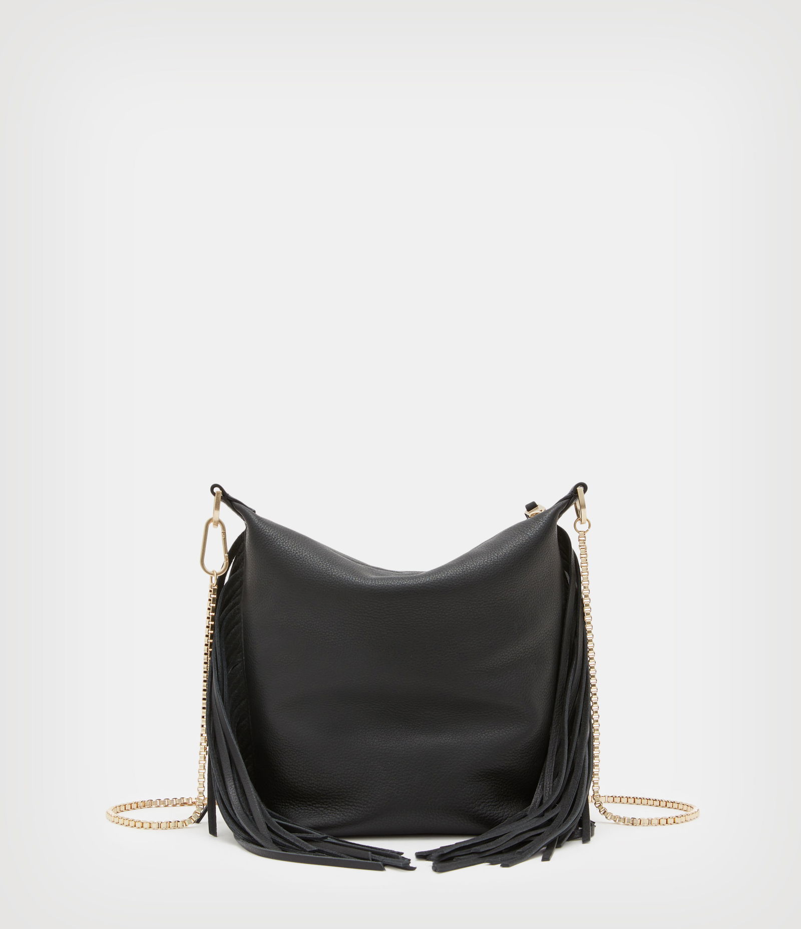 ALLSAINTS Evaline Fringe Crossbody Leather Bag Endource