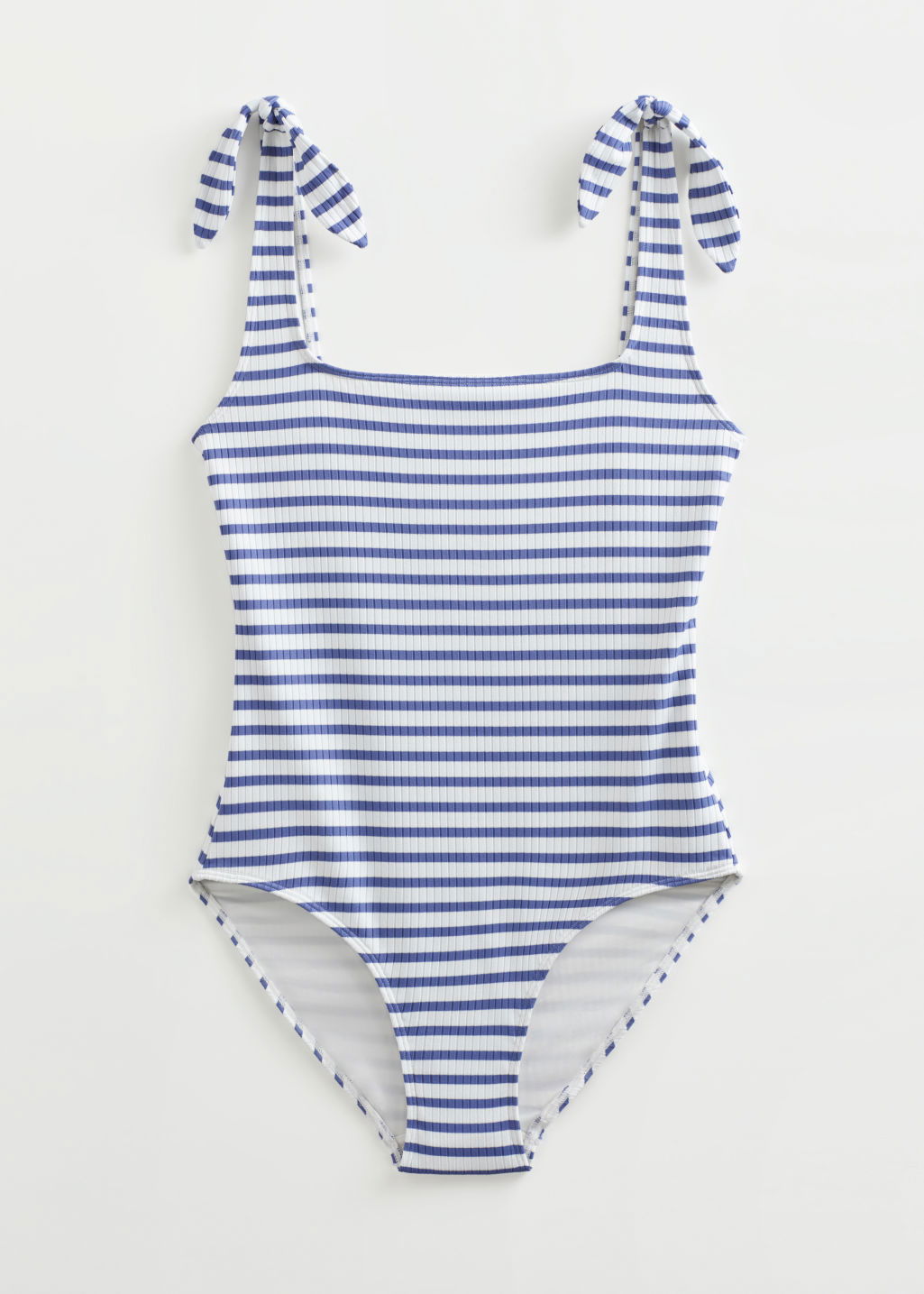 & OTHER STORIES Striped Swimsuit in Blue/White Stripes | Endource