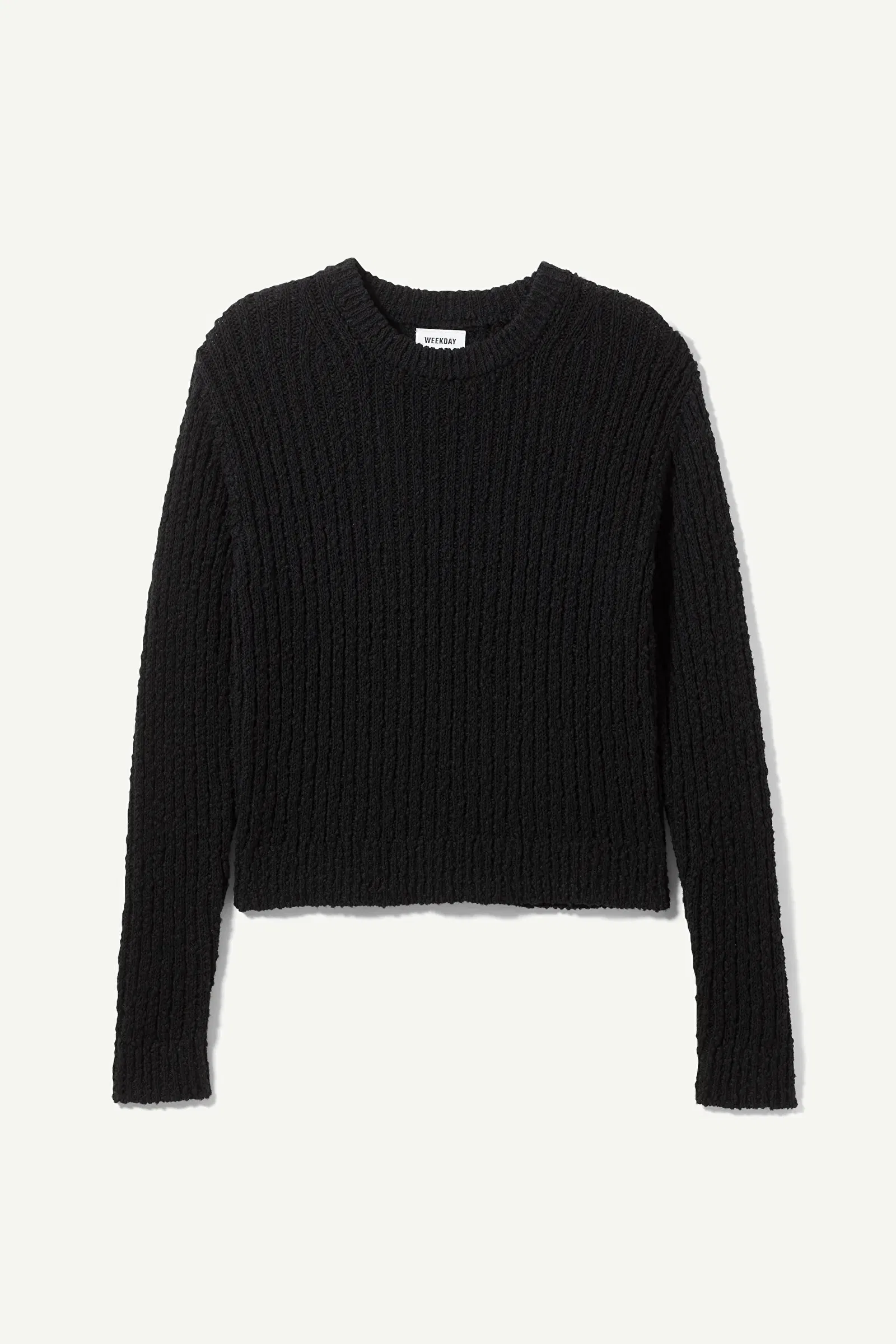 WEEKDAY Double Layer Long Sleeve in Black